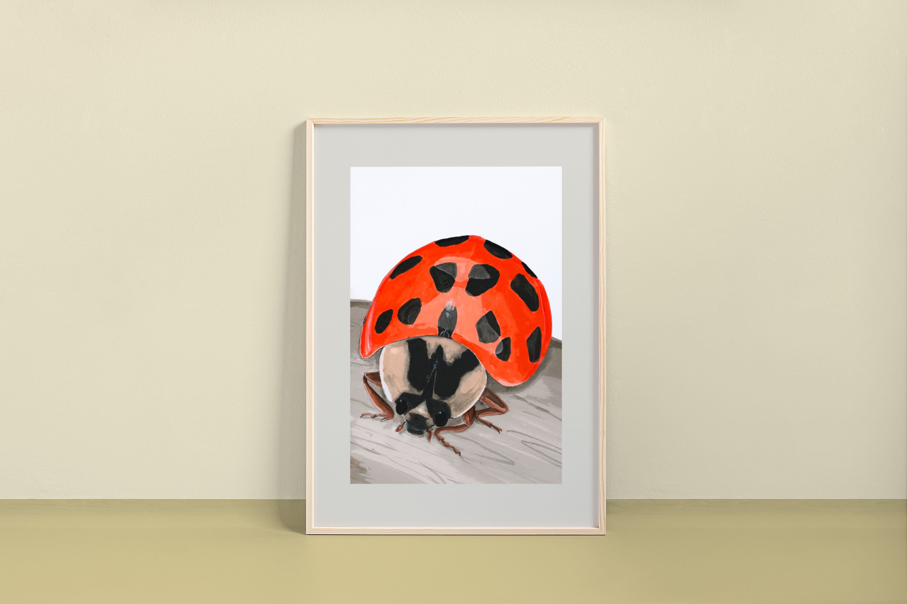 Asian Ladybird Beetle (Harmonia axyridis) Art Print