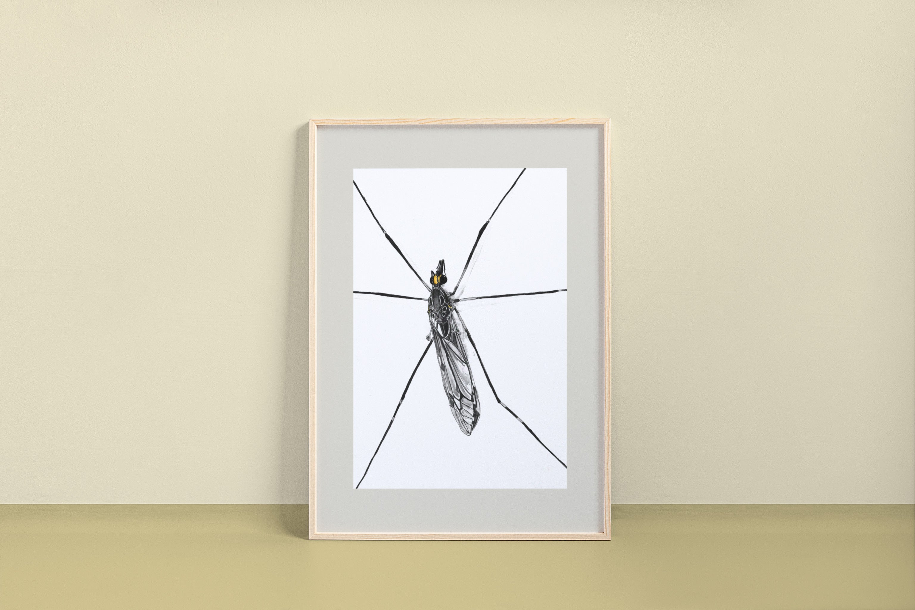 Giant Crane Fly (Tipula abdominalis) Art Print
