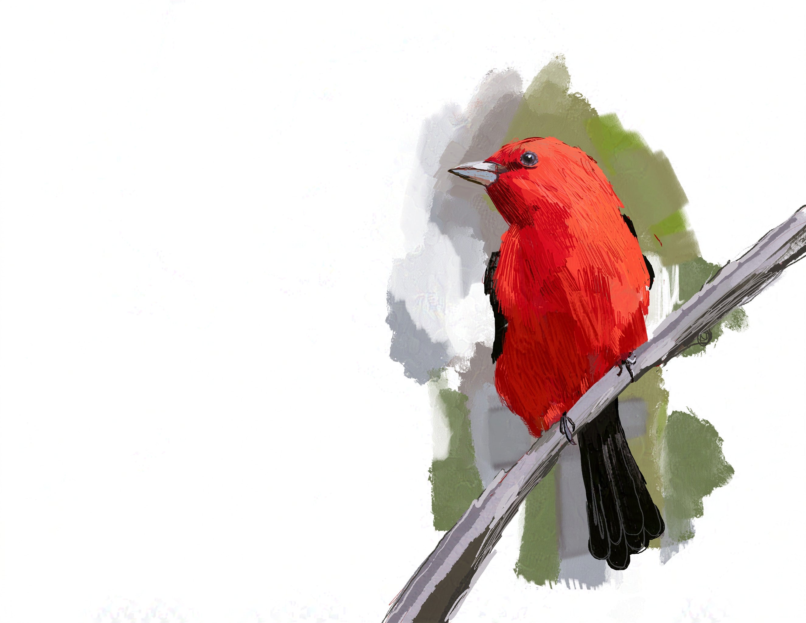 Scarlet Tanager Art Print