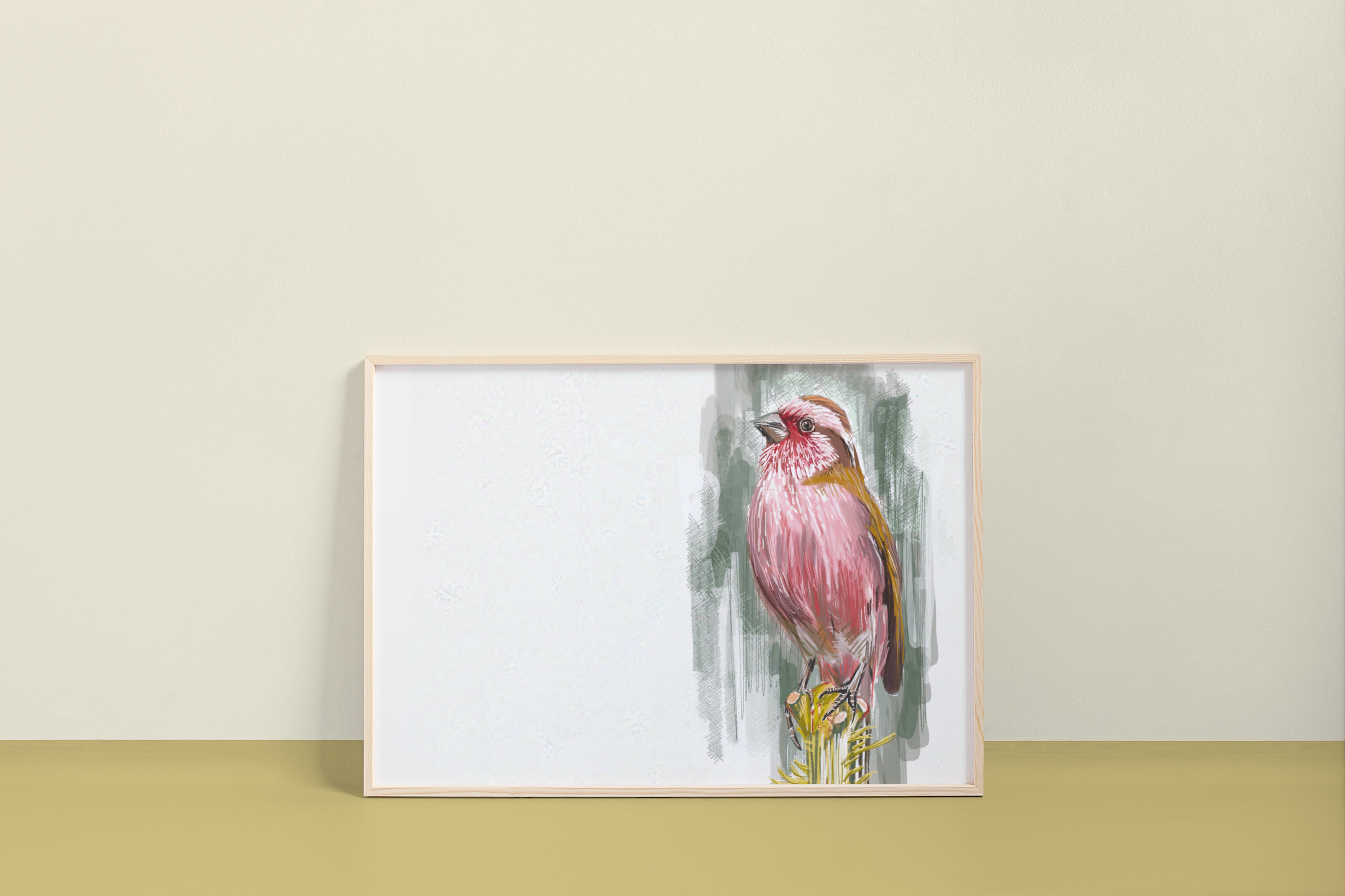Chinese Beautiful Rosefinch Art Print