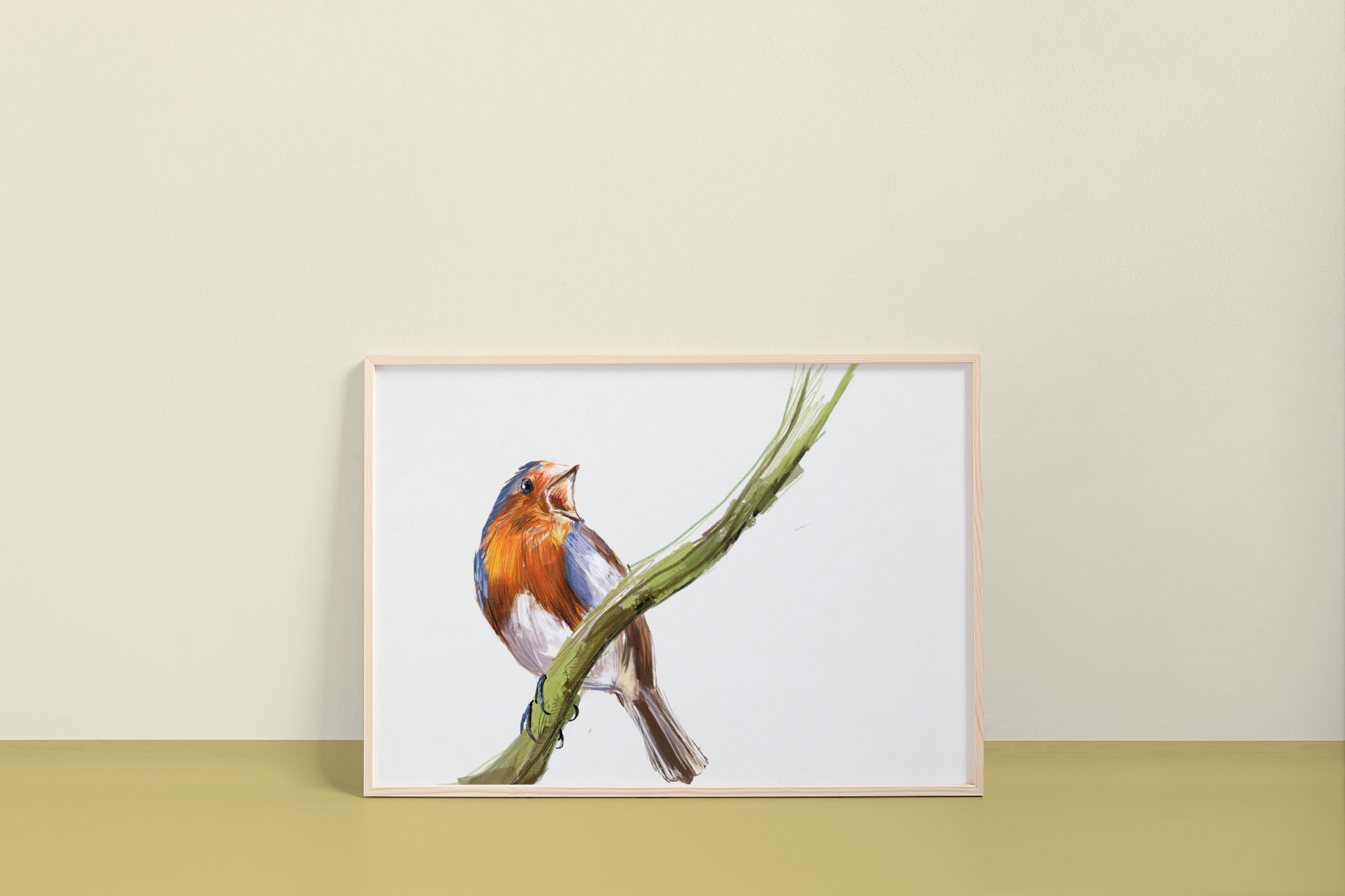 European Robin Art Print