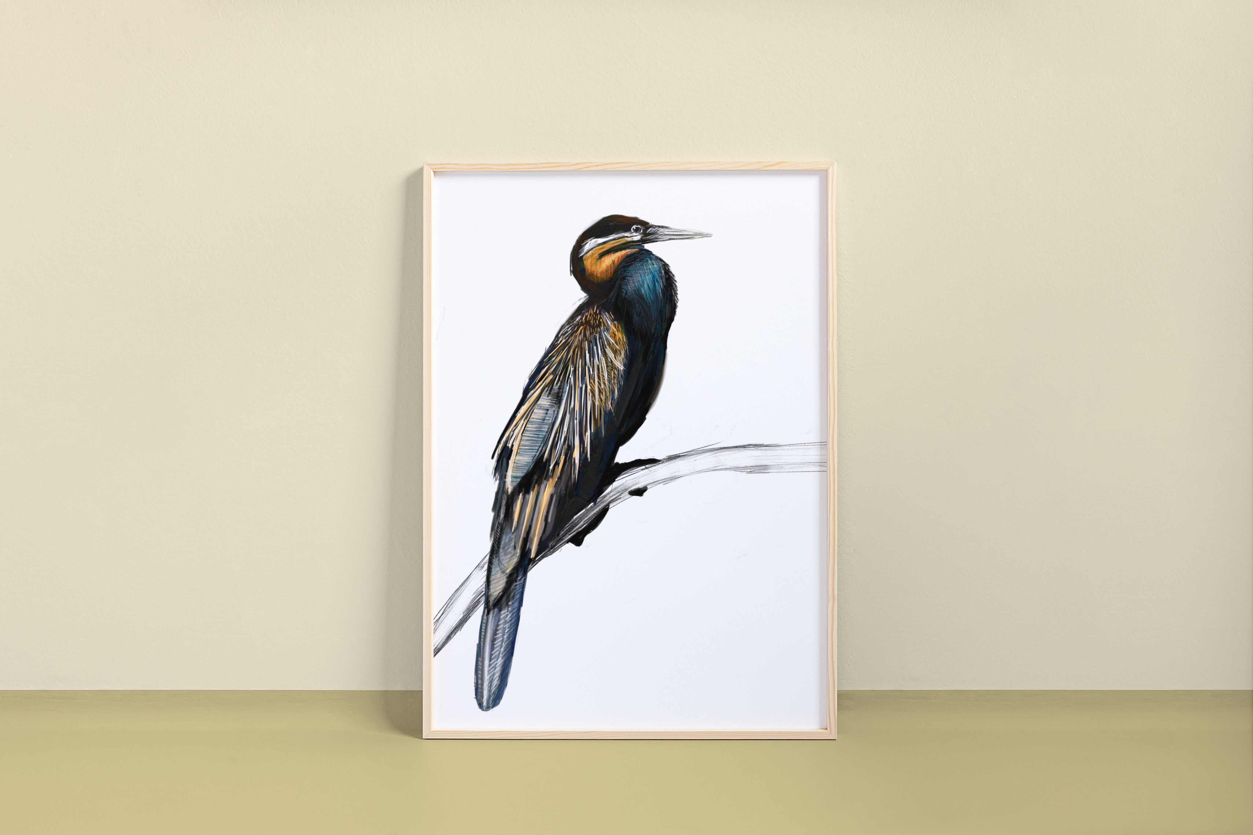 African Darter Art Print