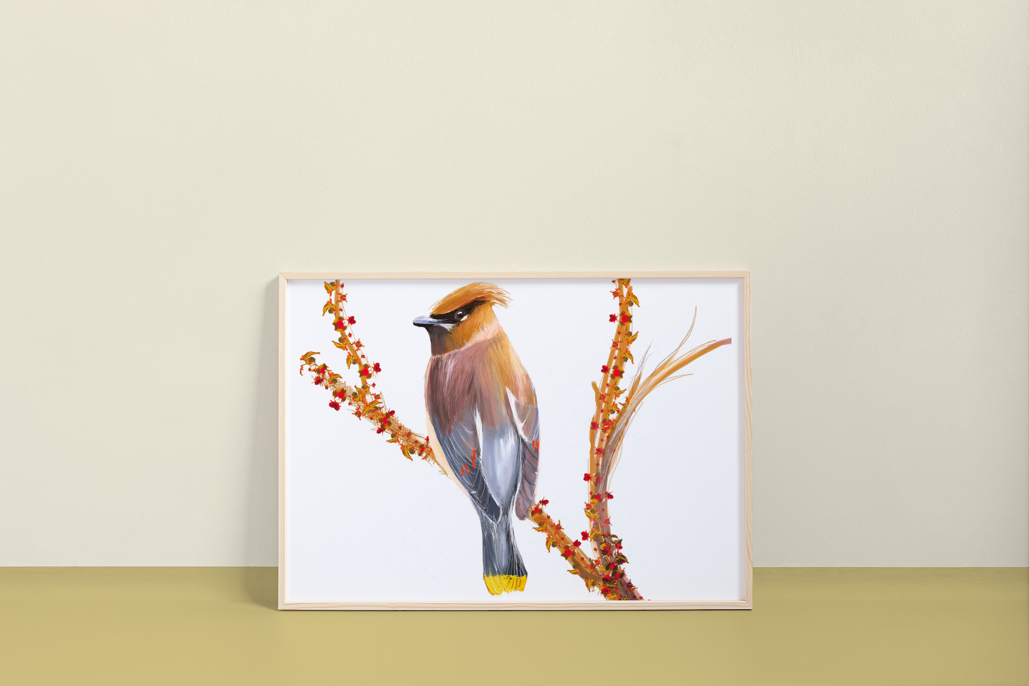 Cedar Waxwing Art Print