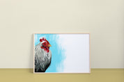 Iowa Blue Chicken Art Print