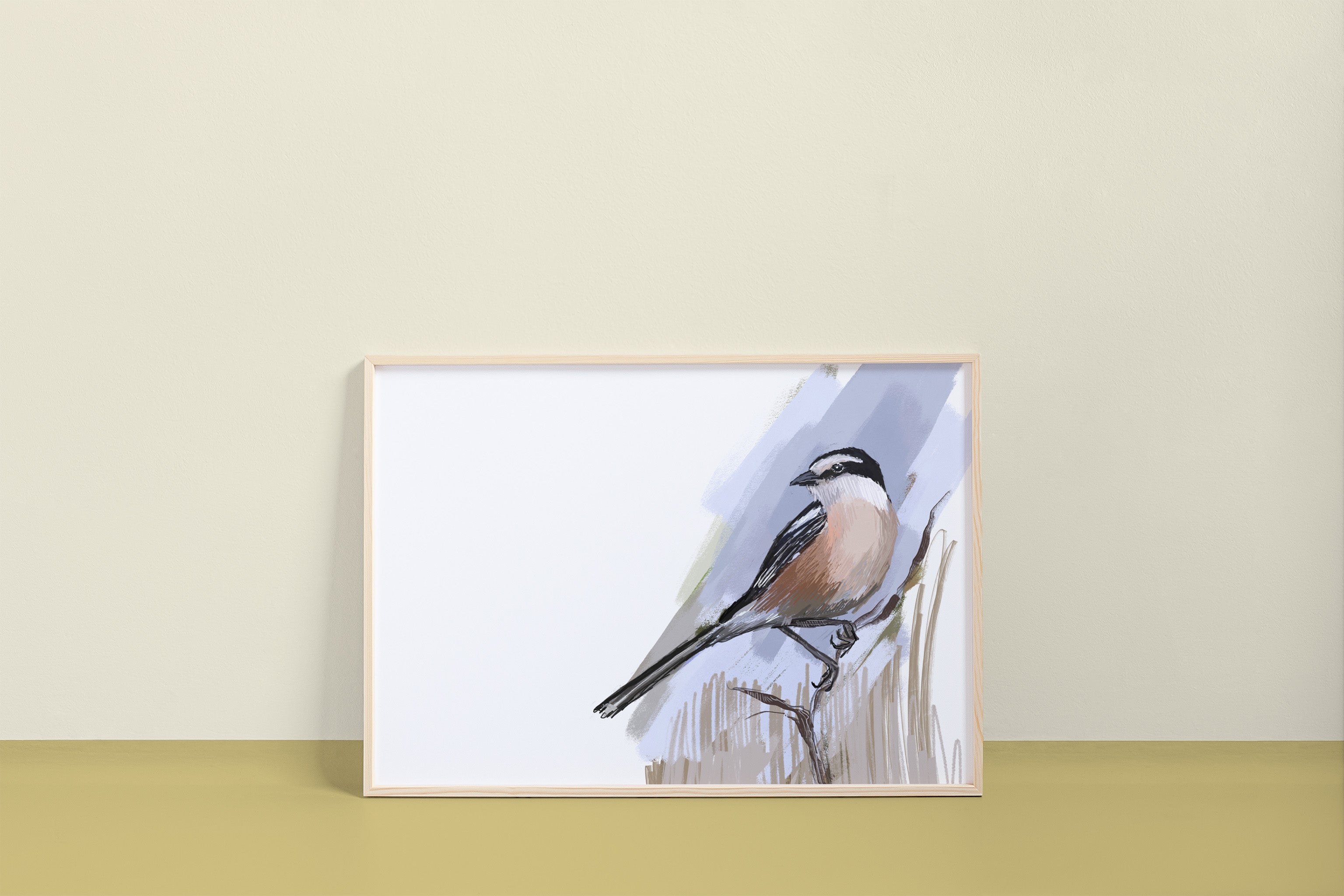 Masked Shrike Art Print