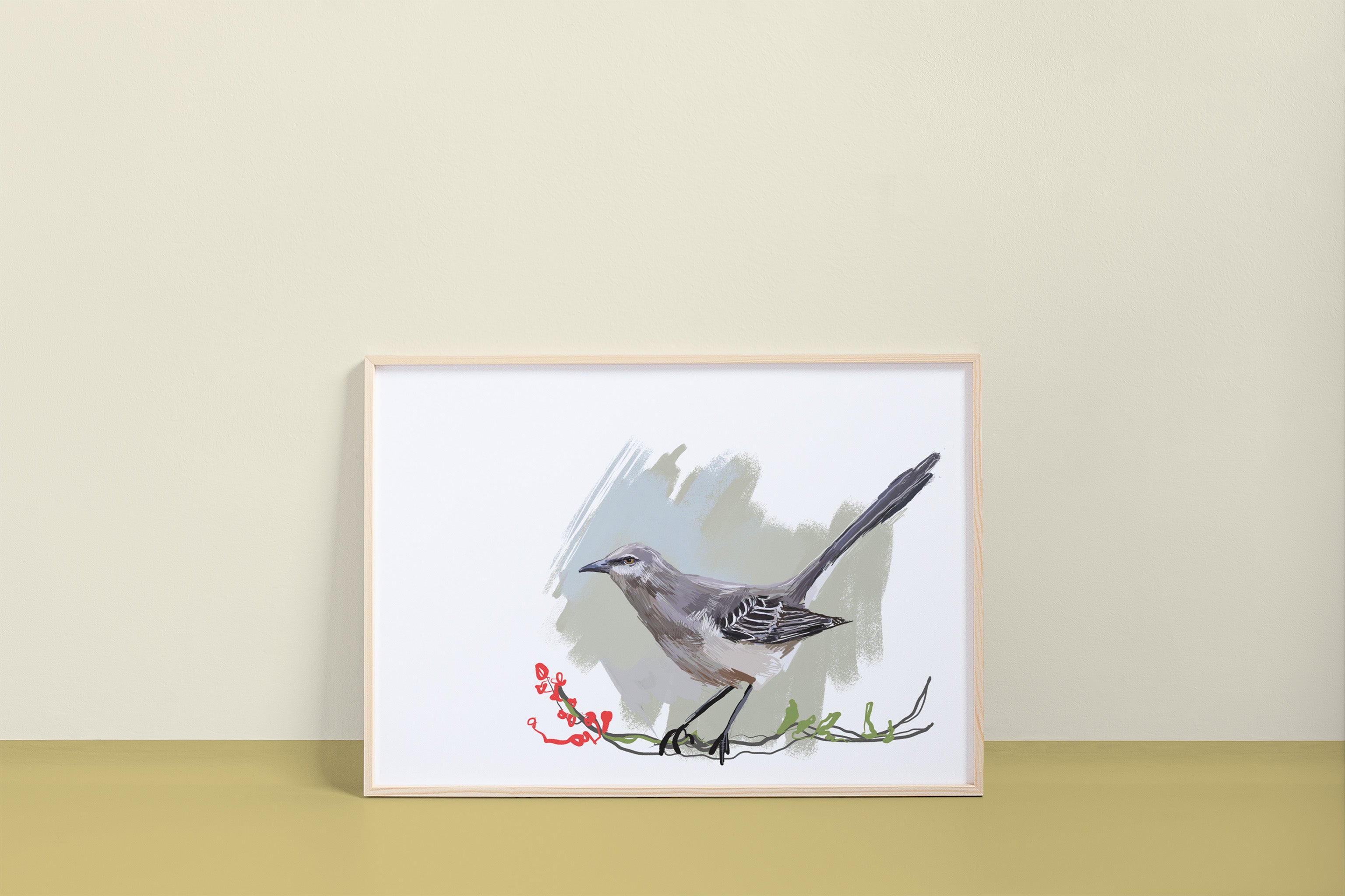 Northern Mockingbird (2025) Art Print