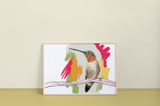 Ruby-throated Hummingbird Art Print