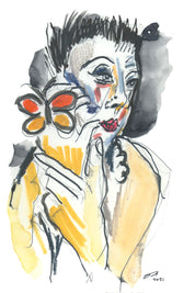 Emily (butterfly ring) Art Print