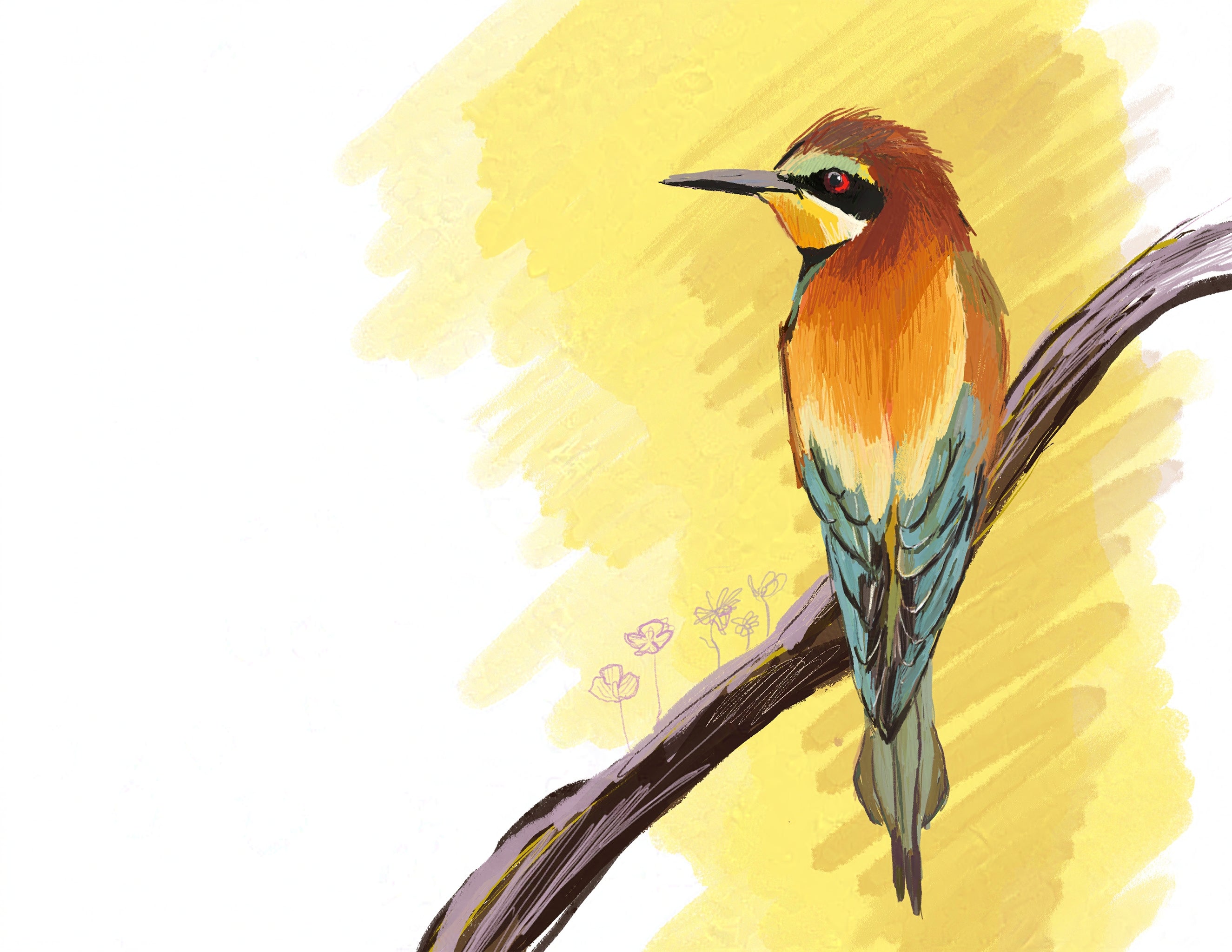 European Bee-eater Art Print