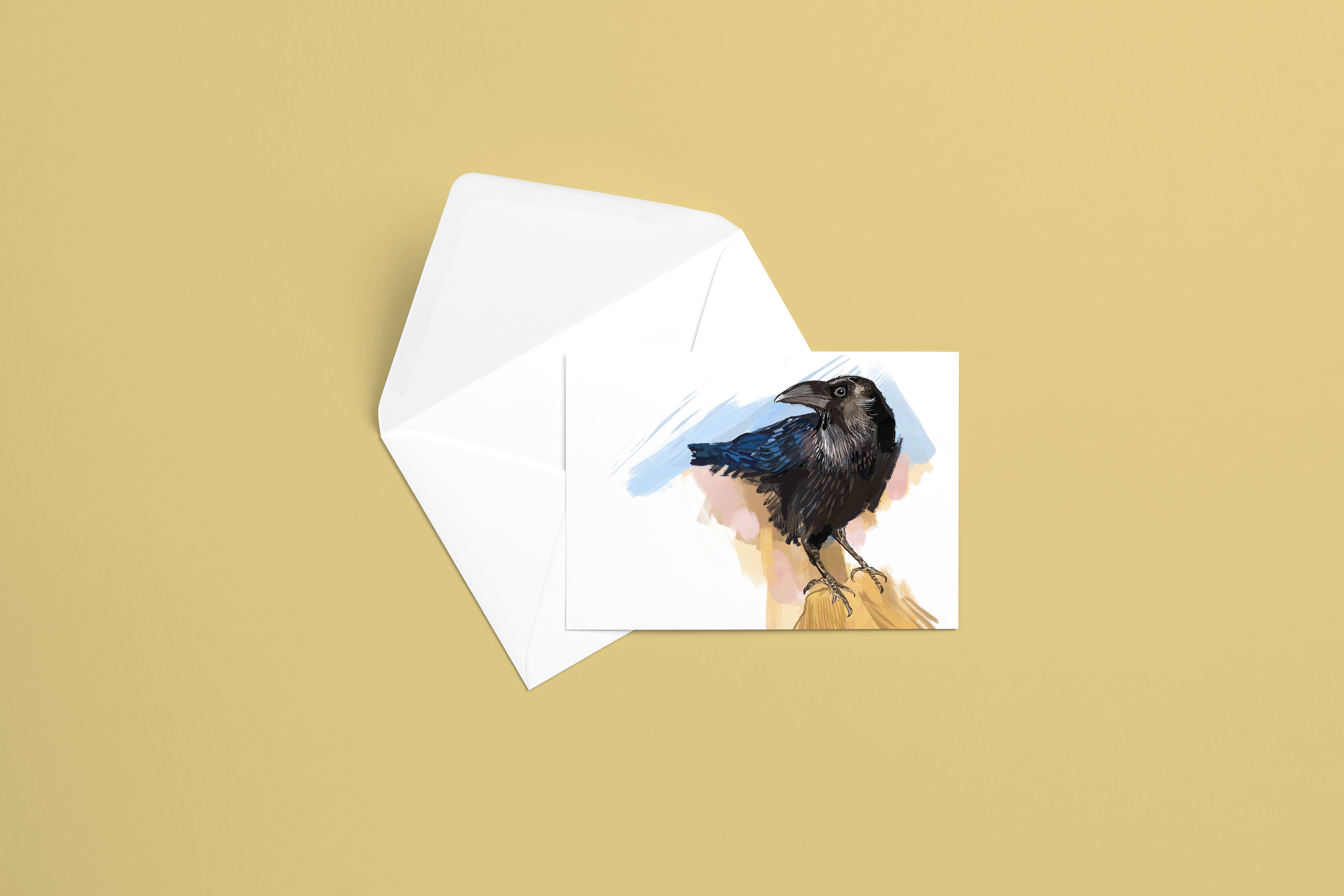 Common Raven Greeting Card