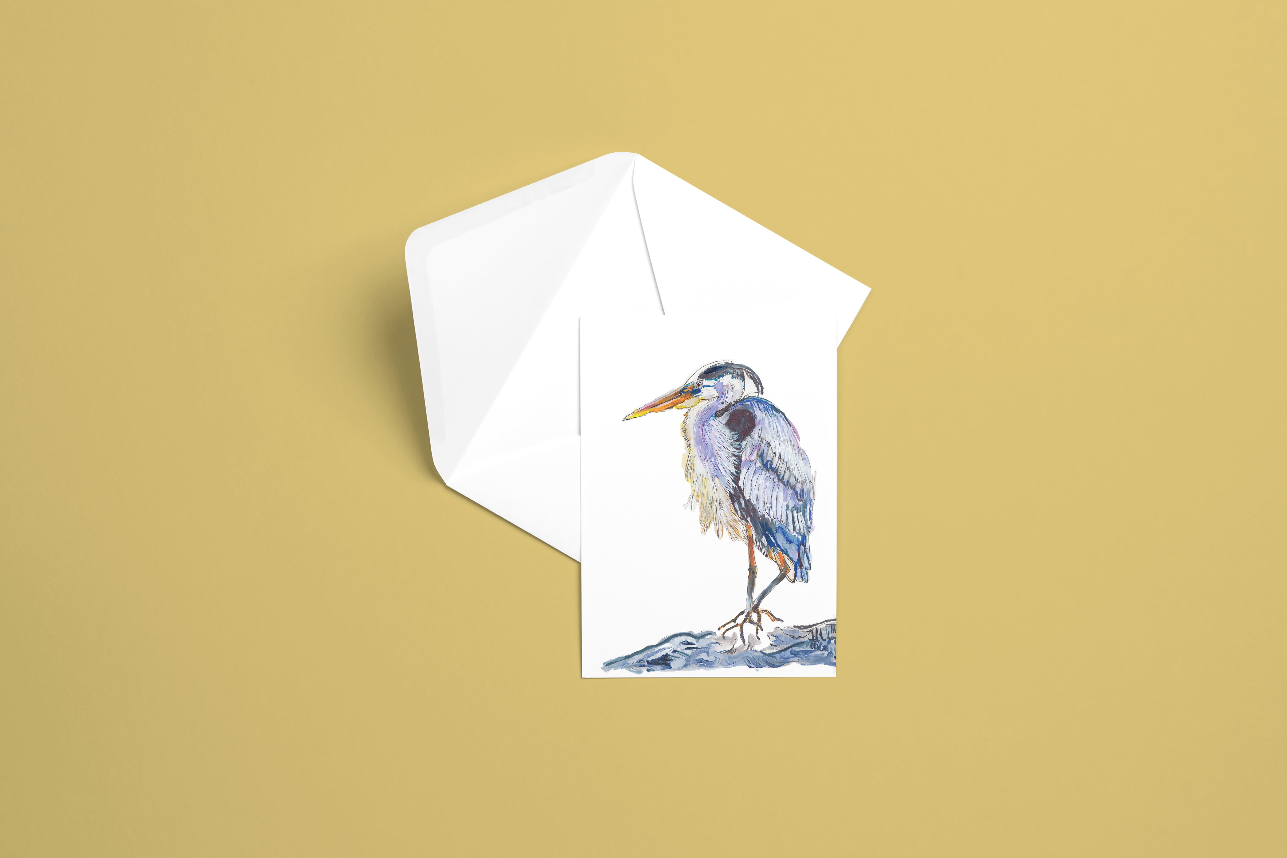Great Blue Heron Greeting Card