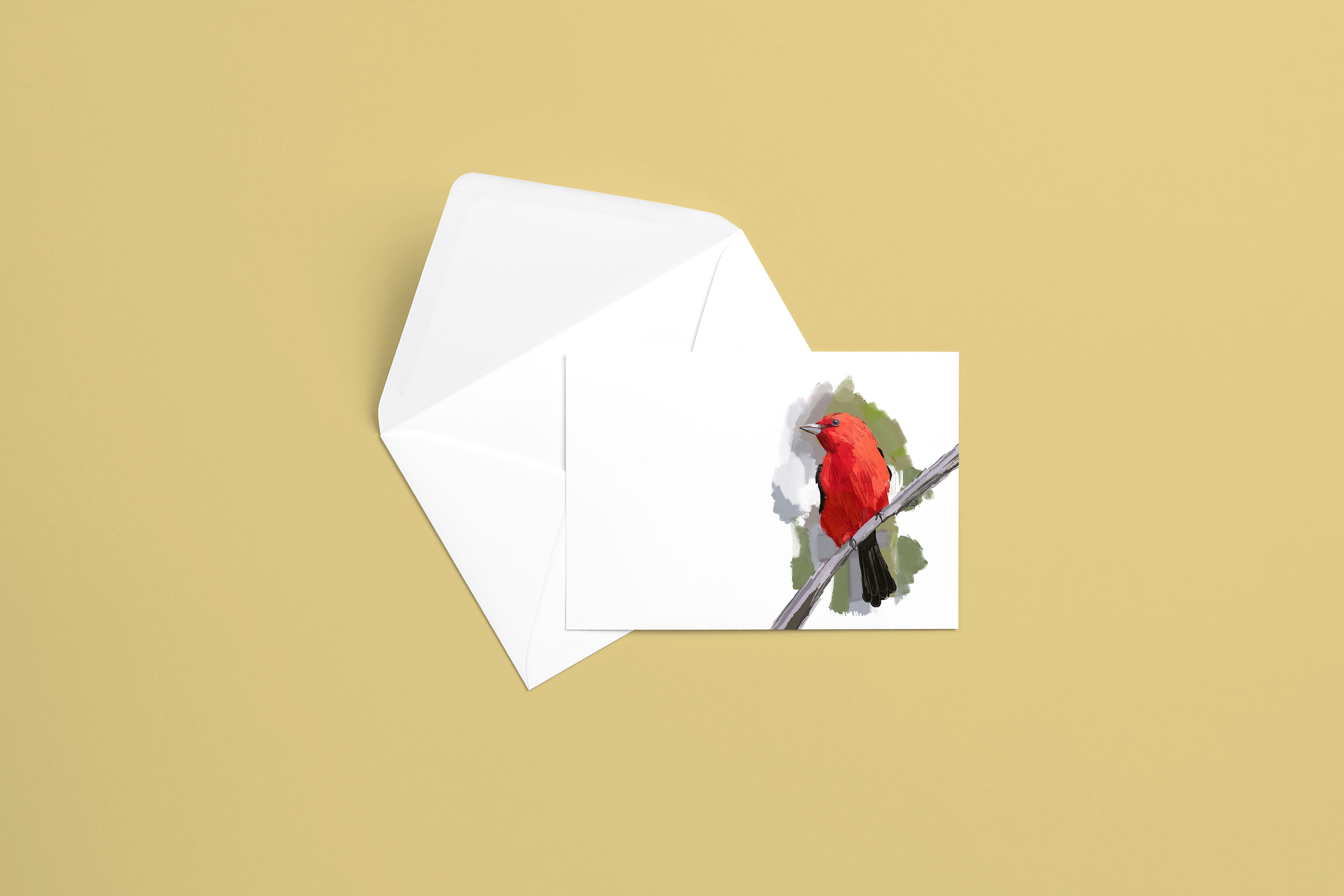 Scarlet Tanager Greeting Card
