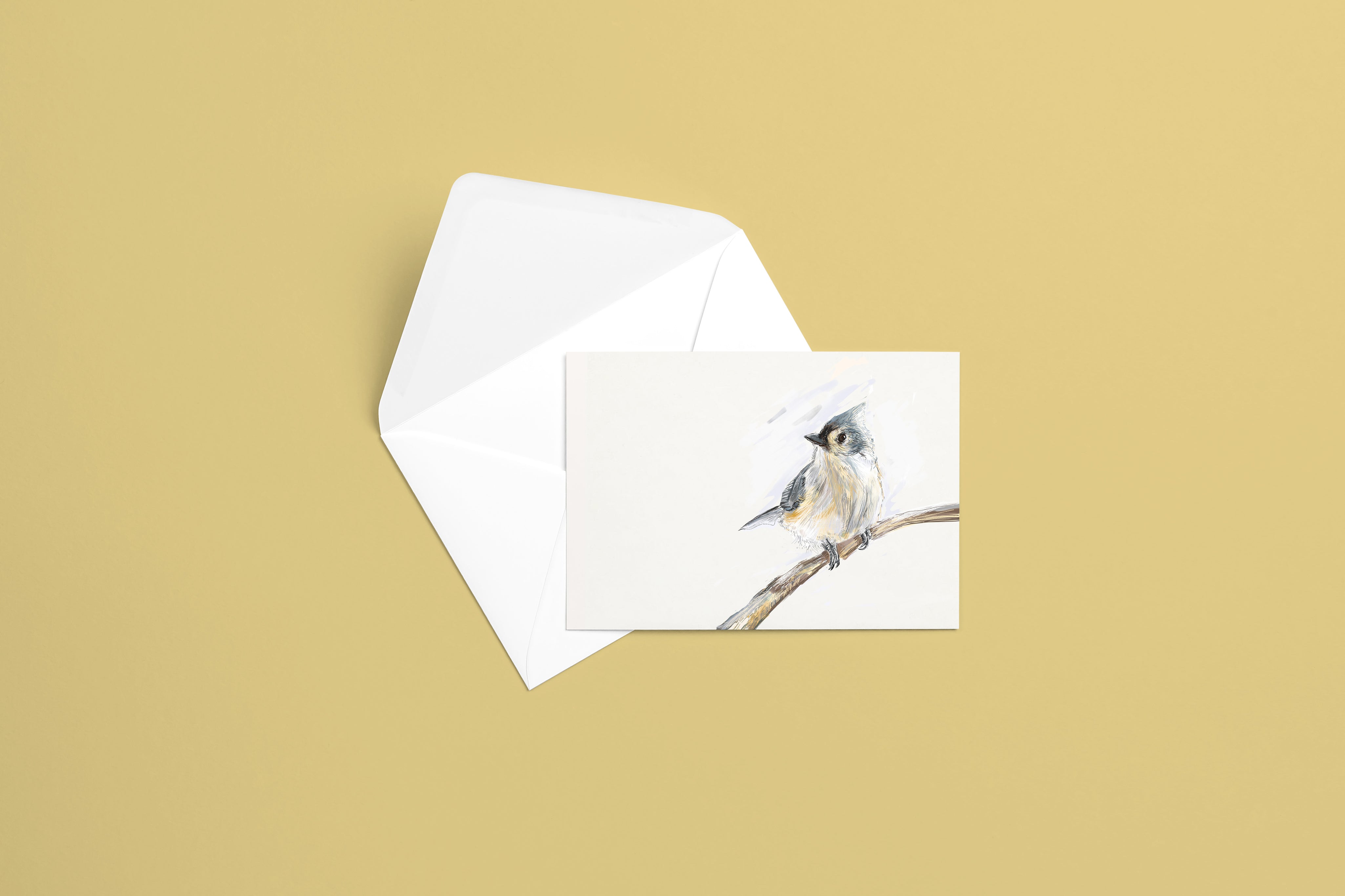 Tufted Titmouse Greeting Card