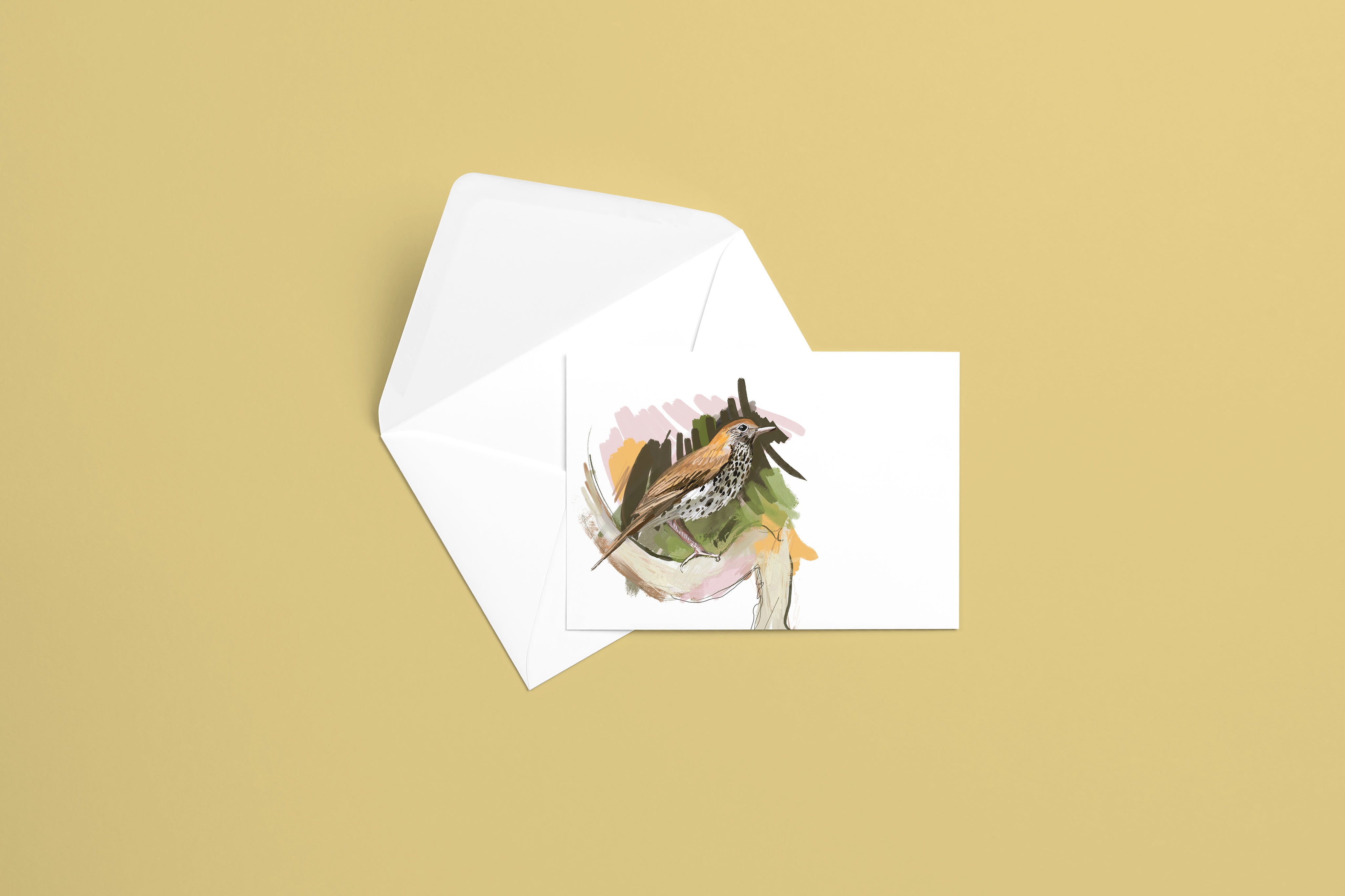 Wood Thrush Greeting Card