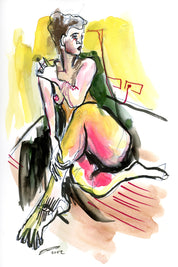 Nena (daydreaming) Art Print