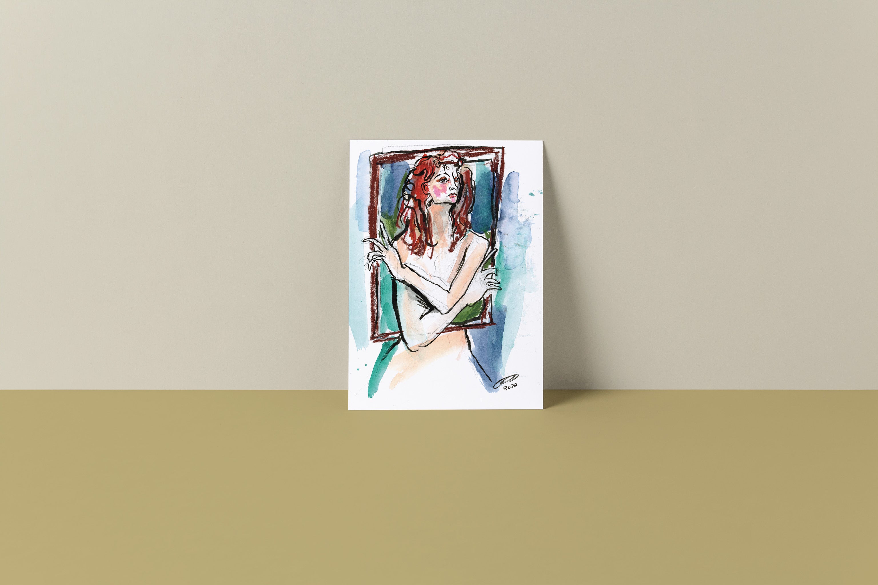 Nicole (framed) Art Print