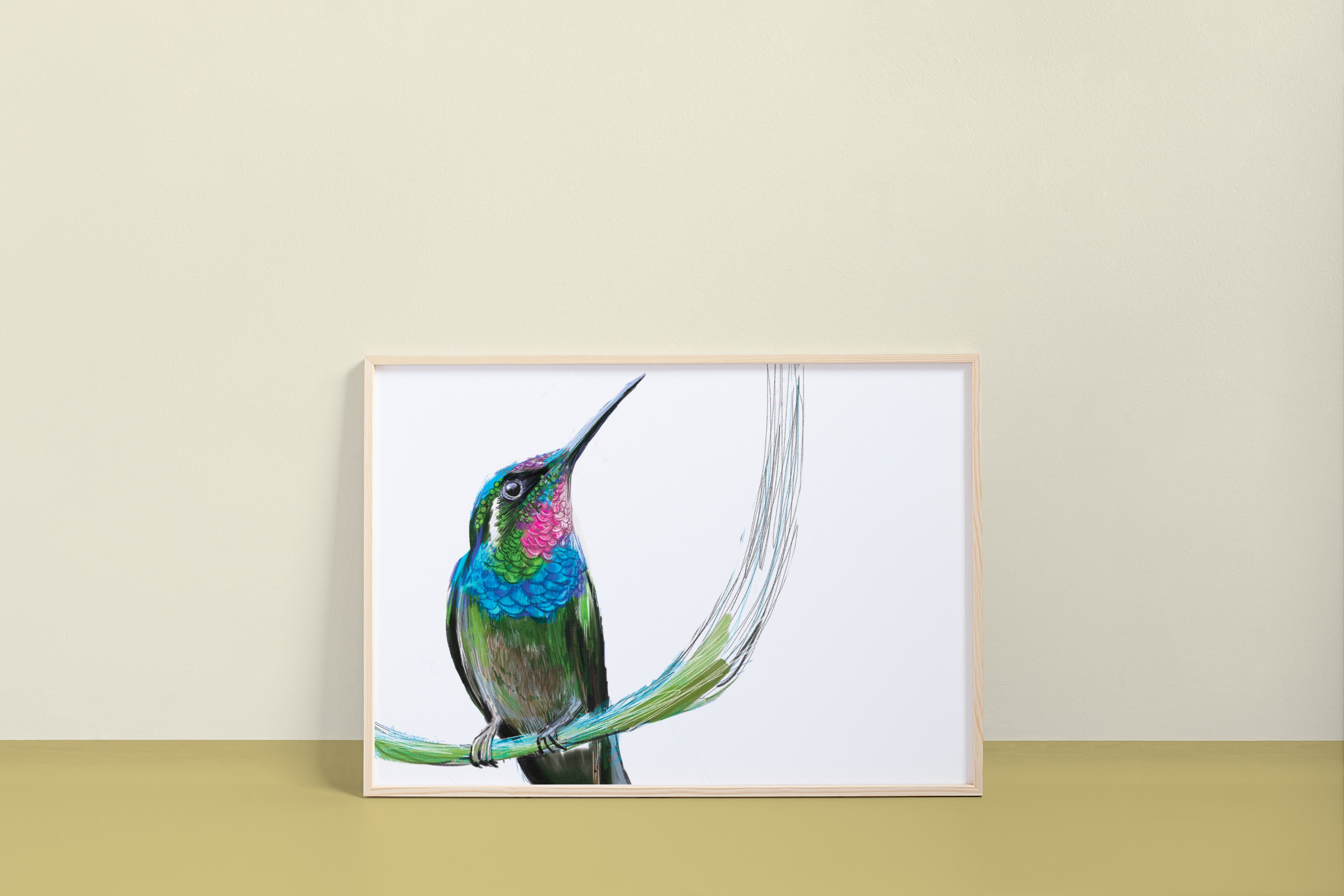 Brazilian Ruby Hummingbird Art Print