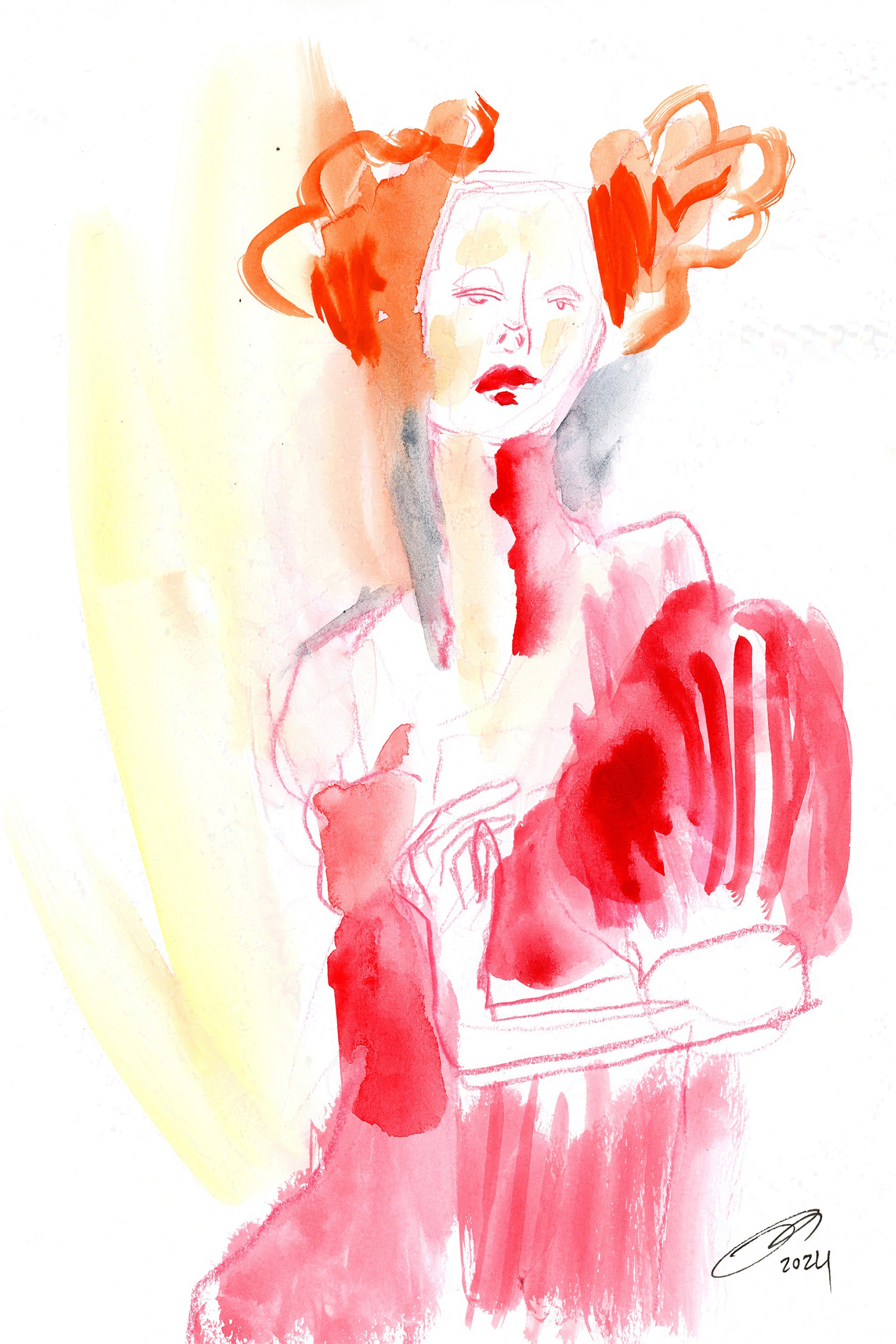 Tiffany as Frida Art Print