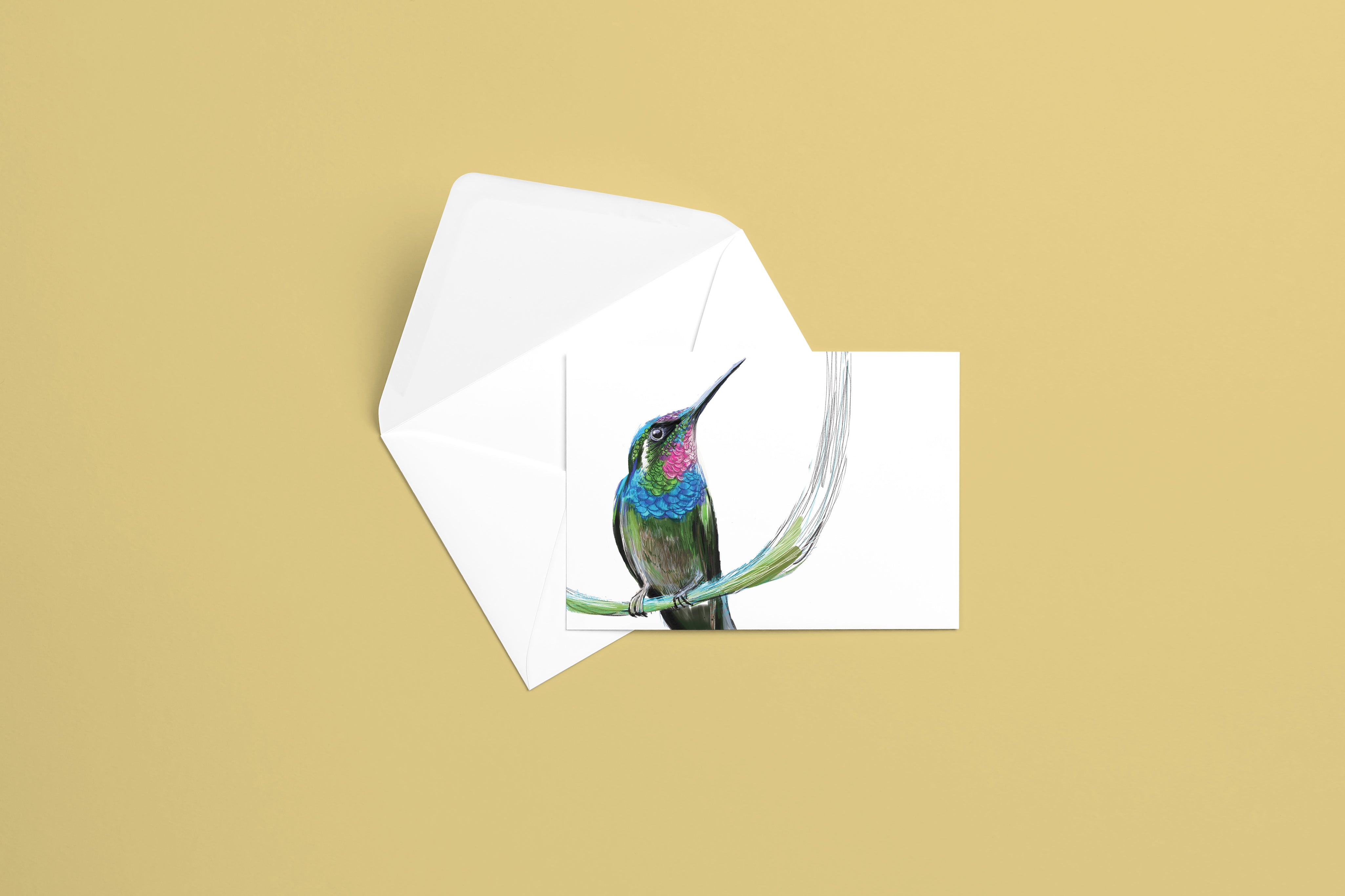 Brazilian Ruby Hummingbird Greeting Card
