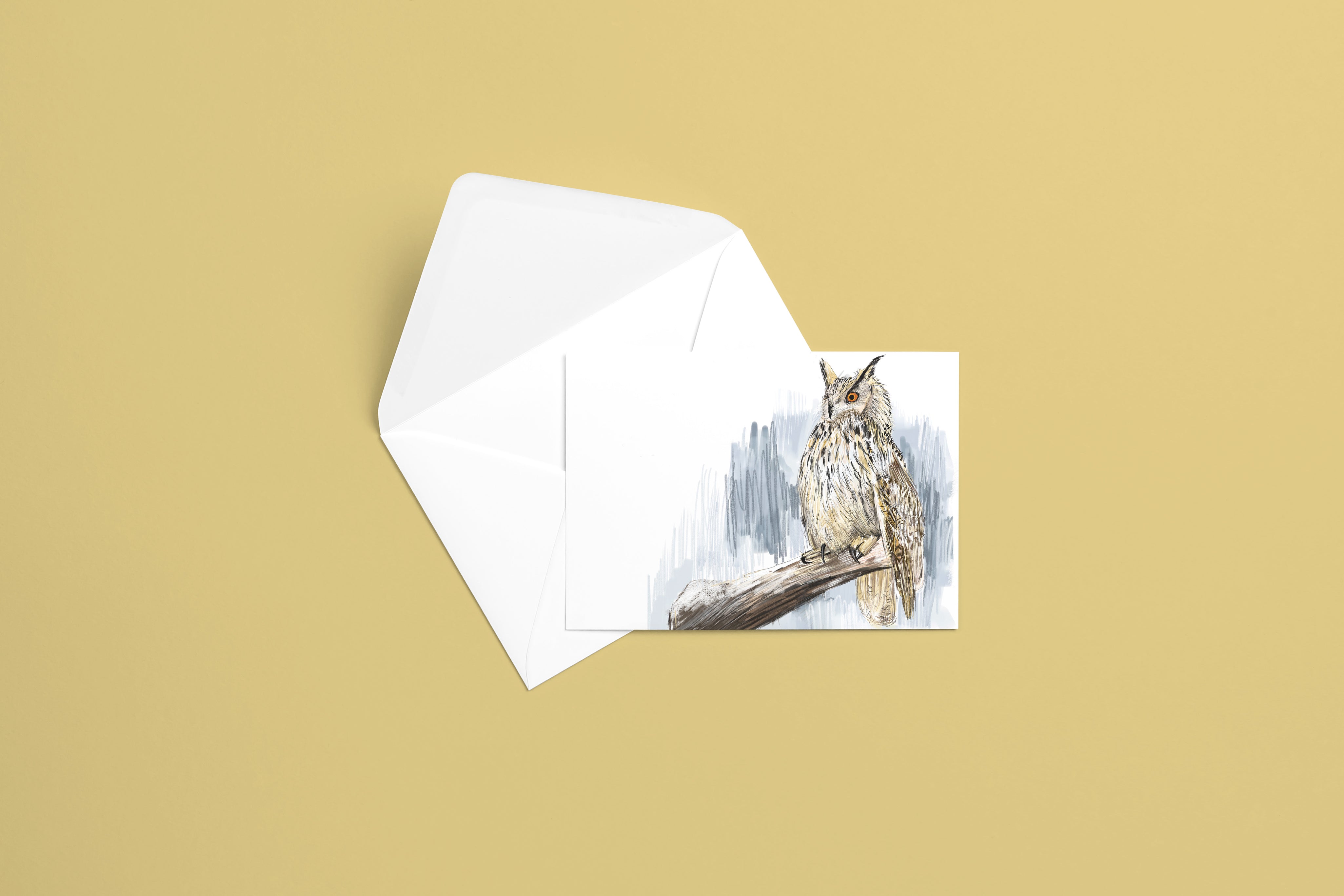 Eurasian Eagle Owl Greeting Card