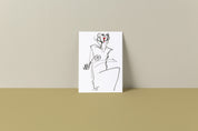Tina (minimal sketch) Art Print